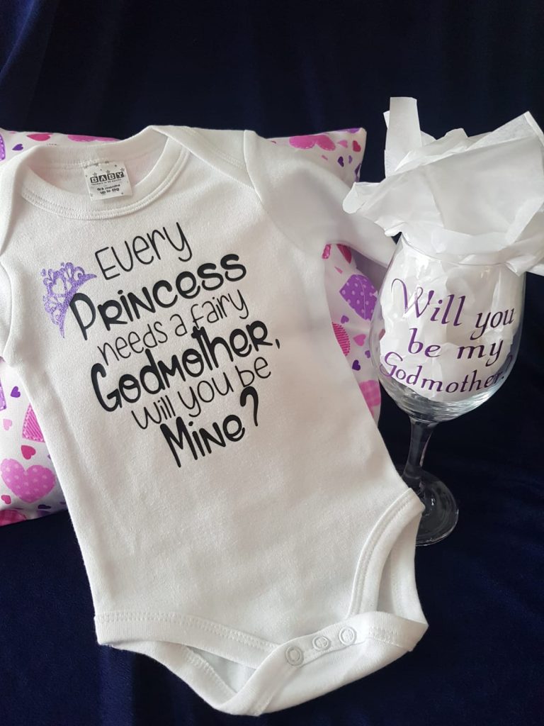 custom godmother babygrow